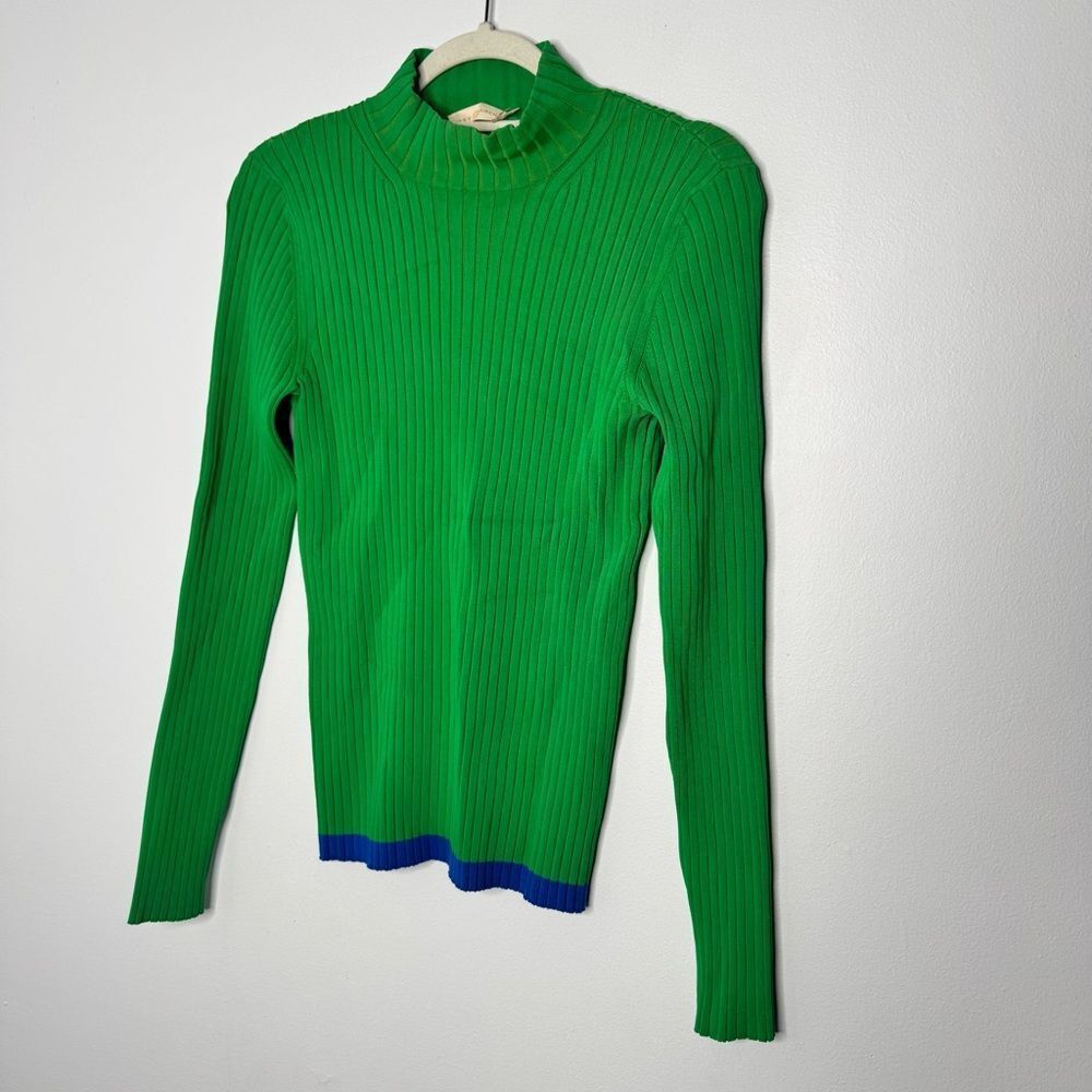Tory Burch green and blue stretch sweater - Picture 2 of 5